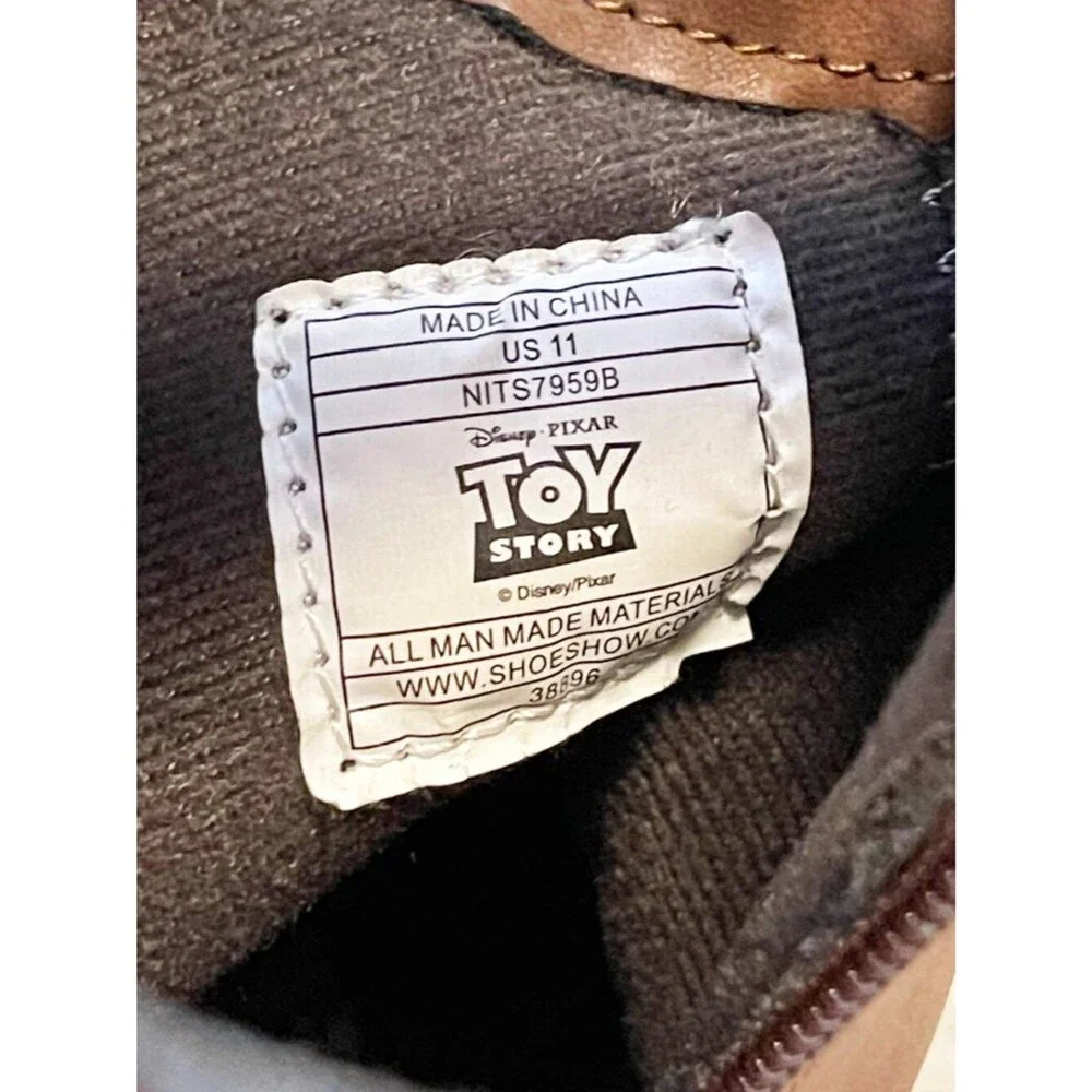 Disney Pixar Toy Story Woody & Forky Kids Cowboy Boots Brown Size 11 Western Zip